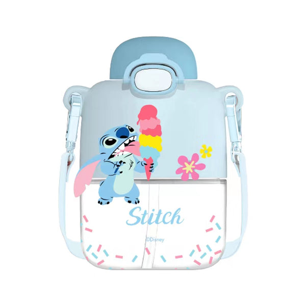 Disney Lilo & Stitch Collection Plastic Bottle with Shoulder Strap (550mL)(Stitch)