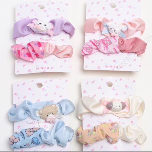 Contrast Color Hair Ties (2 pcs)