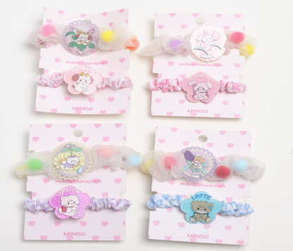 Contrast Color Hair Ties (2 pcs)