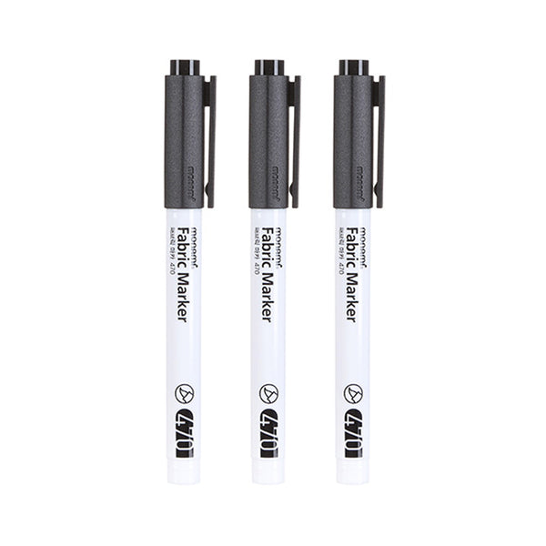 Pack Of 3 | Fabric marker (black)