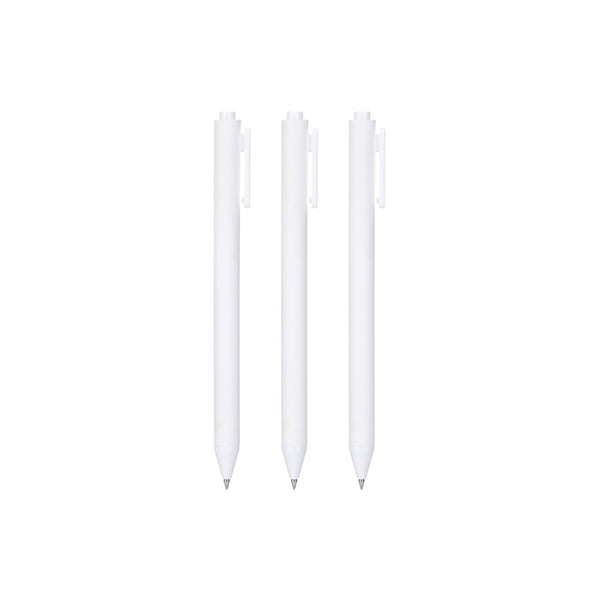 Pack Of 3 | White Rod Gel Pen 0.5mm (Black)