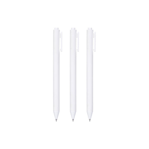 Pack Of 3 | White Rod Gel Pen 0.5mm (Black)