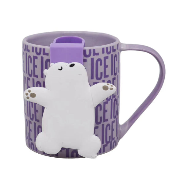 We Bare Bears Seaside Music Festival Ceramic Cup with Strainer (360mL)(Ice Bear)