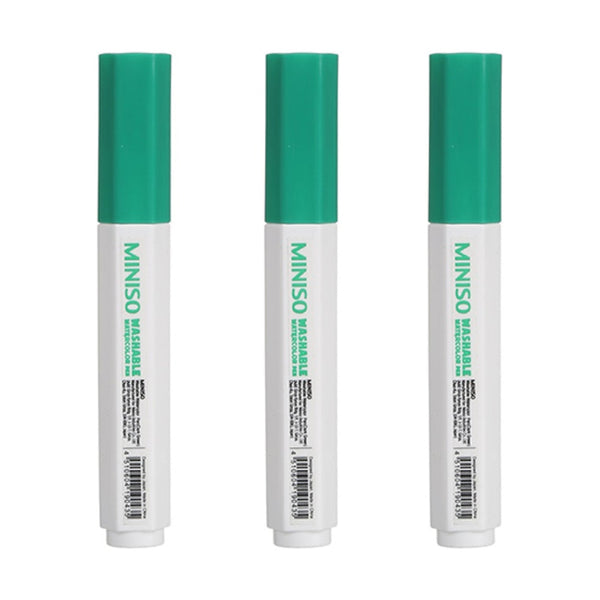 Pack Of 3 | Washable Watercolor Pen(Dark Green)