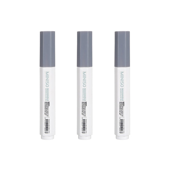 Pack Of 3 | Washable Watercolor Pen(Dark Grey)