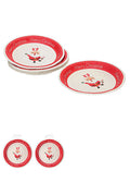 L Small Round Paper Plate 10 Pack(Red)