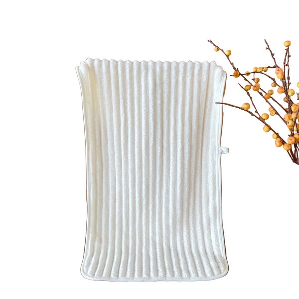 Jacquard Coral Fleece Towel (Beige)