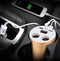 JOYROOM C-M208 5V 3.1A USB Smart Car Cup Shape Charger 2 Sockets Cigarette Lighter Splitter Dual USB Ports Car Charger - Gold