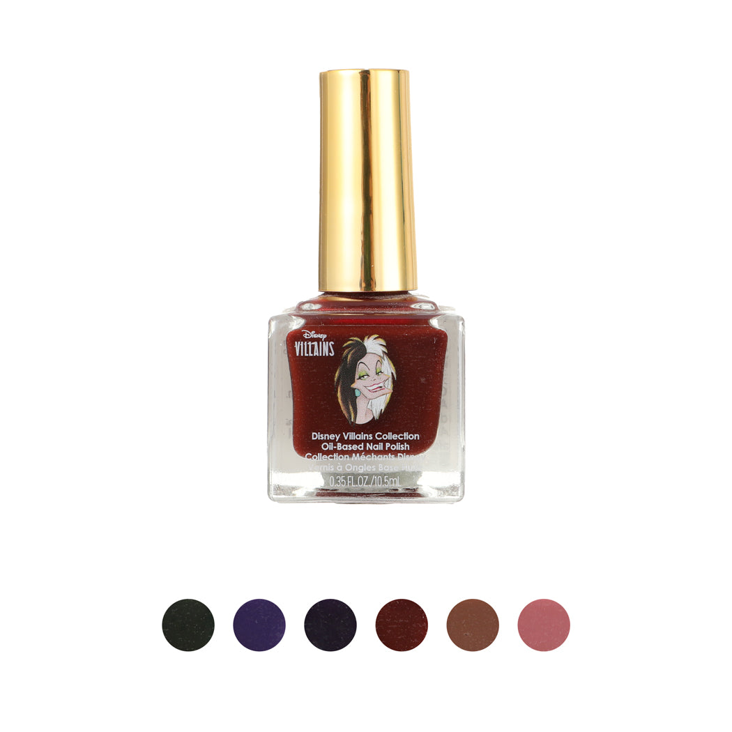 Disney Villains Collection OilBased Nail Polish(05)(Dark Red) Miniso