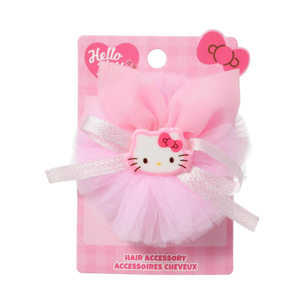 Sanrio characters Pink Collection Tulle Hair Clip (Hello Kitty)