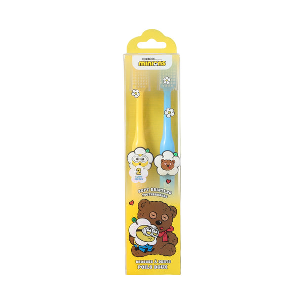 Daisy Minions Collection Soft Bristled Toothbrushes (2 Count)