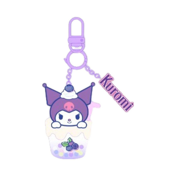Sanrio characters Fruit Drink Series Lighting Keychain (Kuromi)