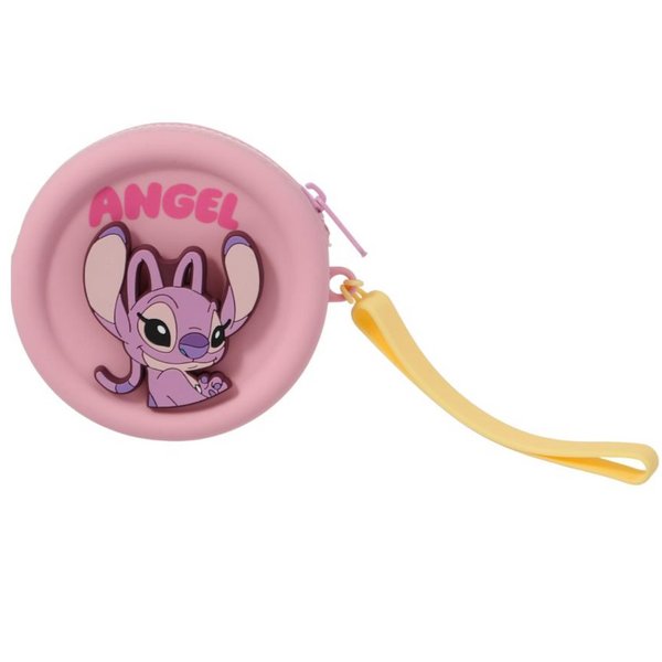 Disney Lilo & Stitch Collection Silicone Coin Purse(Angel,Pink)