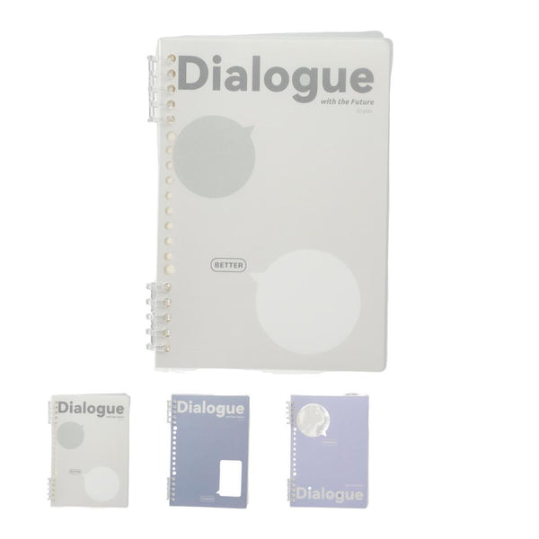 Gray & Blue Collection A5 Sectioned Loose-leaf Wire-bound Book (52 Sheets)