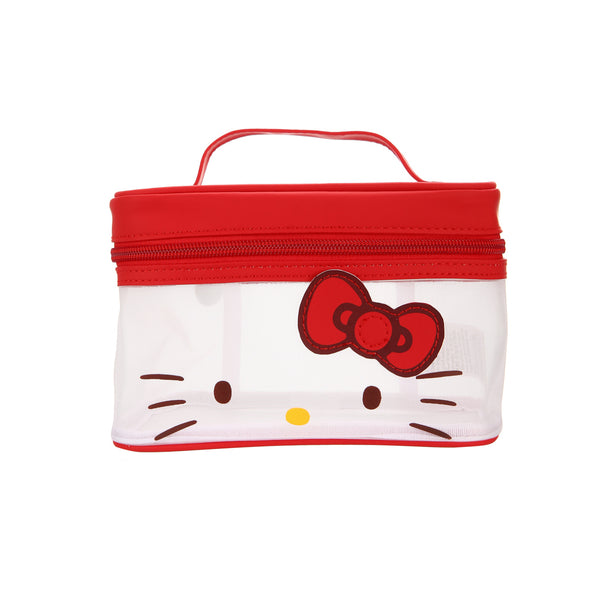 Hello Kitty Mesh Quadrate Barrel Makeup Bag