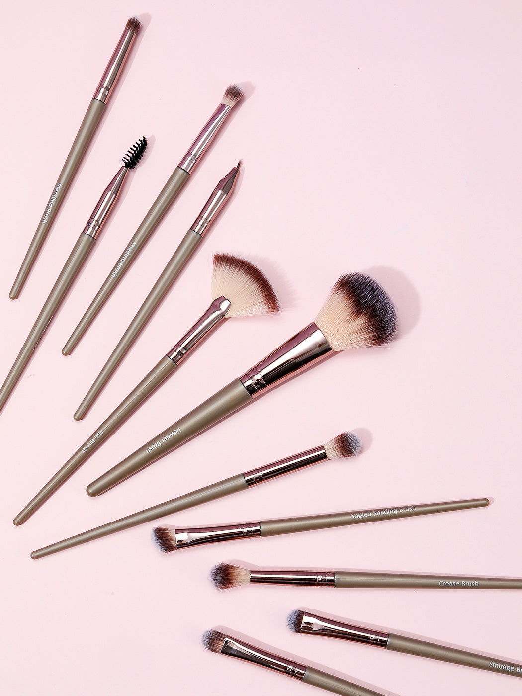 Premium Classic Makeup Brush Set (12 pcs)(Golden) Miniso Pakistan