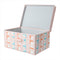Fabric Storage Box with Cover L(Pink)