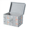 Fabric Storage Box with Cover S  (Gray)
