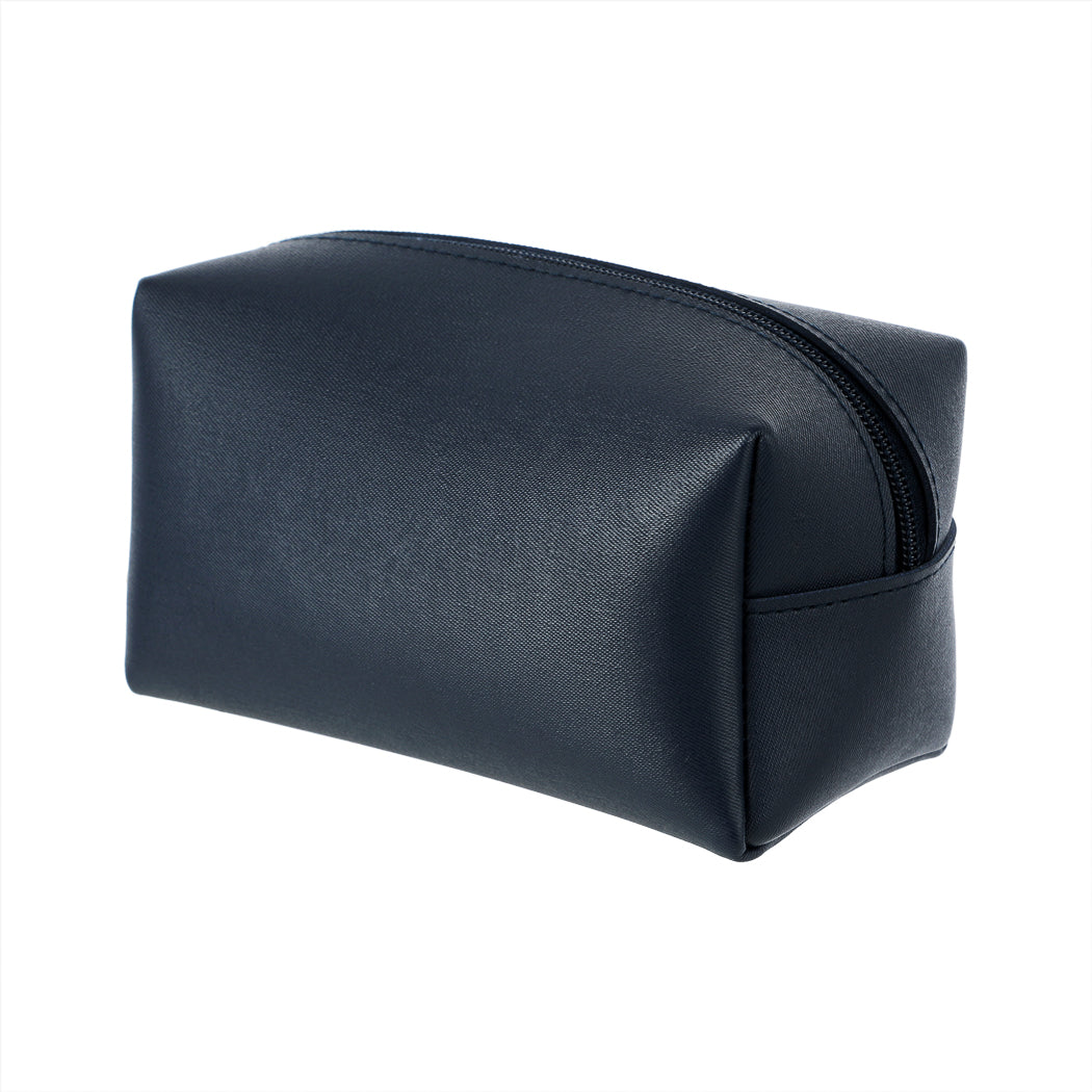 Solid Color Cosmetic Bag(Navy Blue)