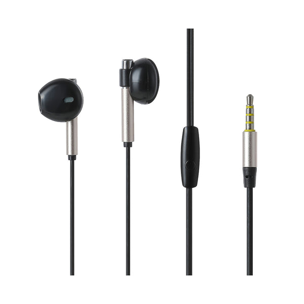 3.5mm Half-in-Ear Earphones Model: Y668(Black & Golden)