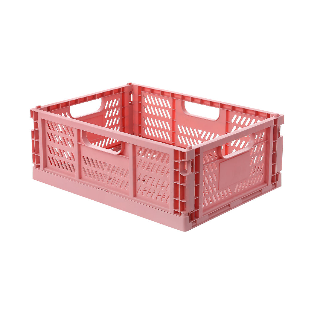 Foldable Storage Basket, L(Pink) Miniso Pakistan
