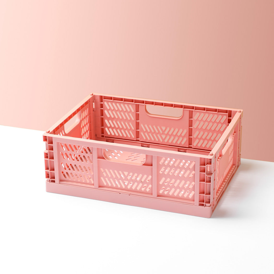 Foldable Storage Basket, L(Pink) Miniso Pakistan