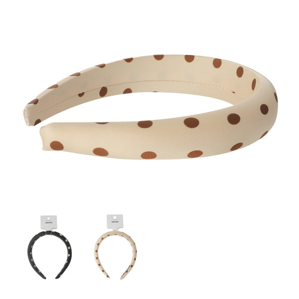 Polka Dot Sponge Hair Hoop (1 pc)