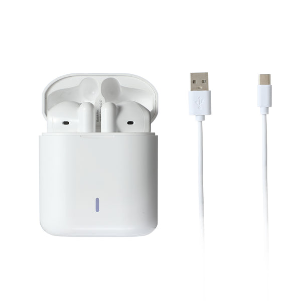 Macaron Half In-Ear TWS Earphones  Model: S88(White)