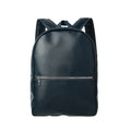 Men's Backpack with Silvery Zipper (Navy Blue)
