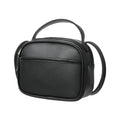 Solid Color Crossbody Handbag(Black)