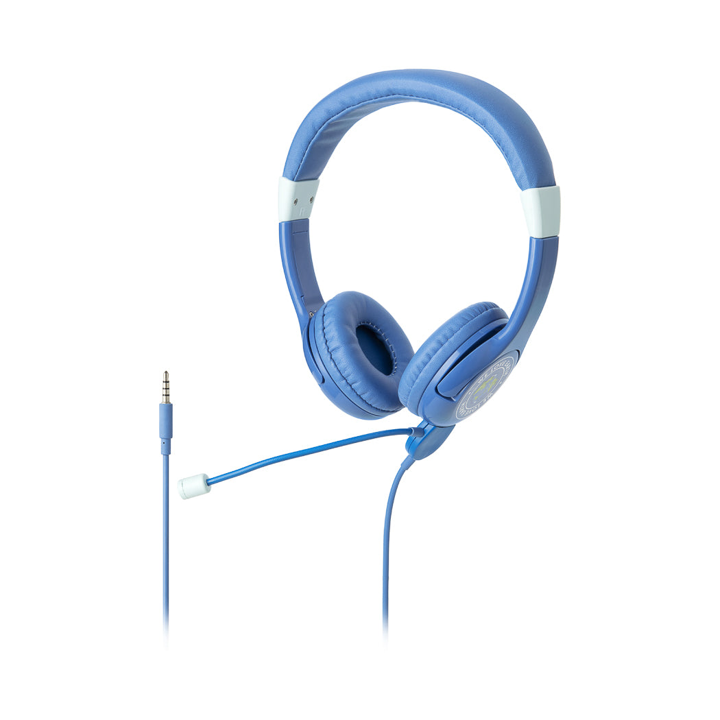 I Love Earth Wired Headset with Boom Microphone  (Royal Blue)  Model: YF-2006