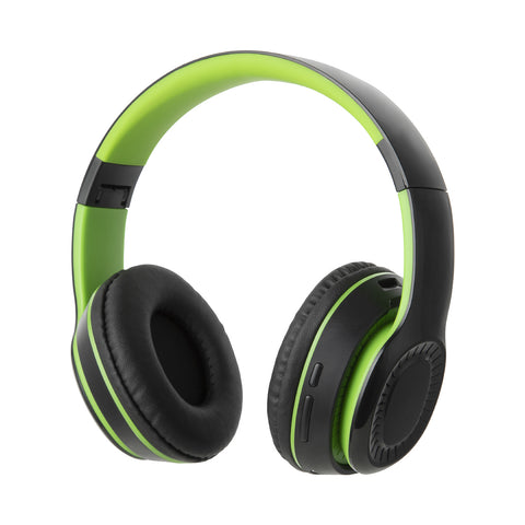 Color Blocking Wireless Headset with Adjustable Headband (Black & Green)