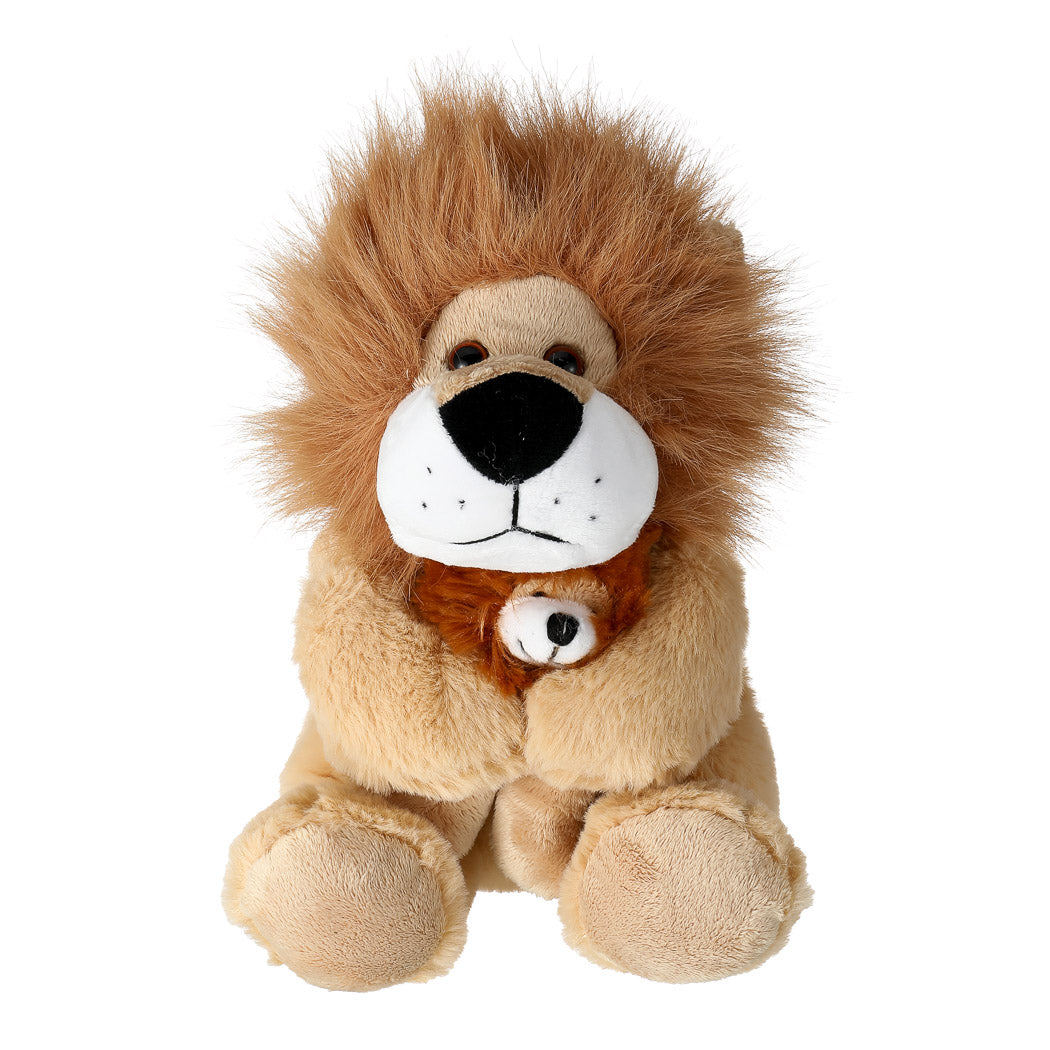 8.7in. Parent-Hugs-Child Plush Toy(Lion)– Miniso Pakistan