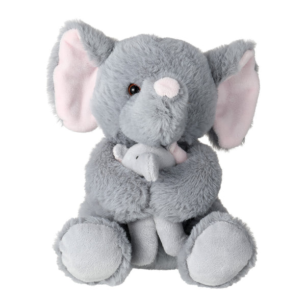 8.7in. Parent-Hugs-Child Plush Toy(Elephant)