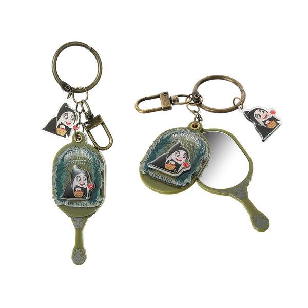 Disney Villains Collection Handheld Mirror Keychain(Evil Witch)