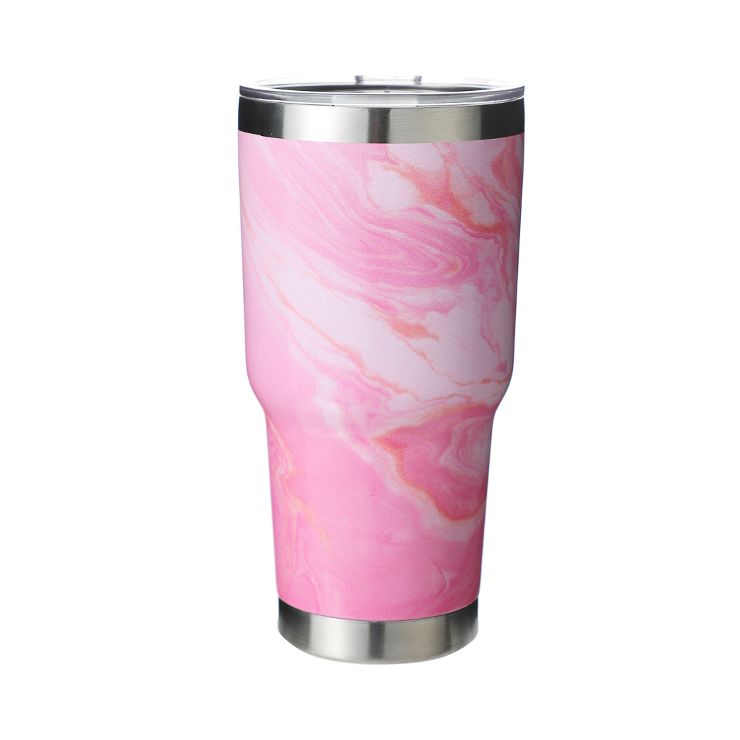 Blending Design Steel Tumbler for Car (900mL)(Pink)– Miniso Pakistan