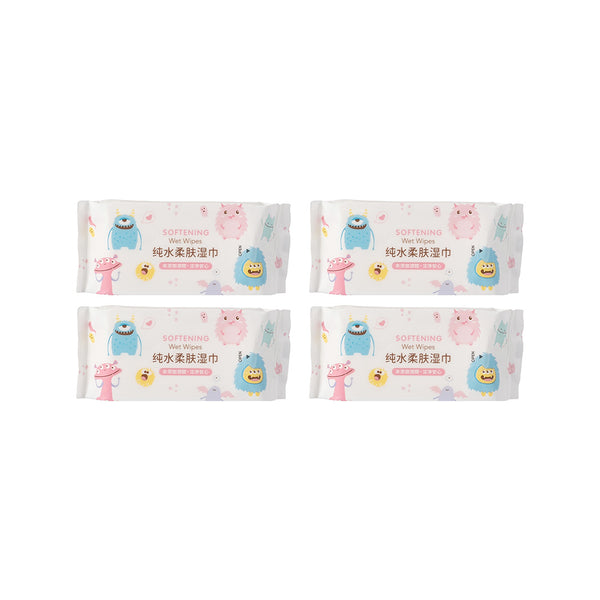 Monster Paradise Collection MINI Softening Wet Wipes (8 Wipes x 8 Pack)