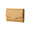 Women's Medium Wallet with Zipper and Hardware Decoration (Yellow)