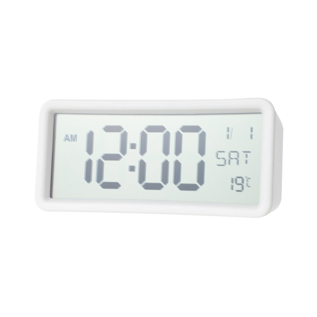 Large Screen Electronic Alarm Clock (White) Miniso Pakistan