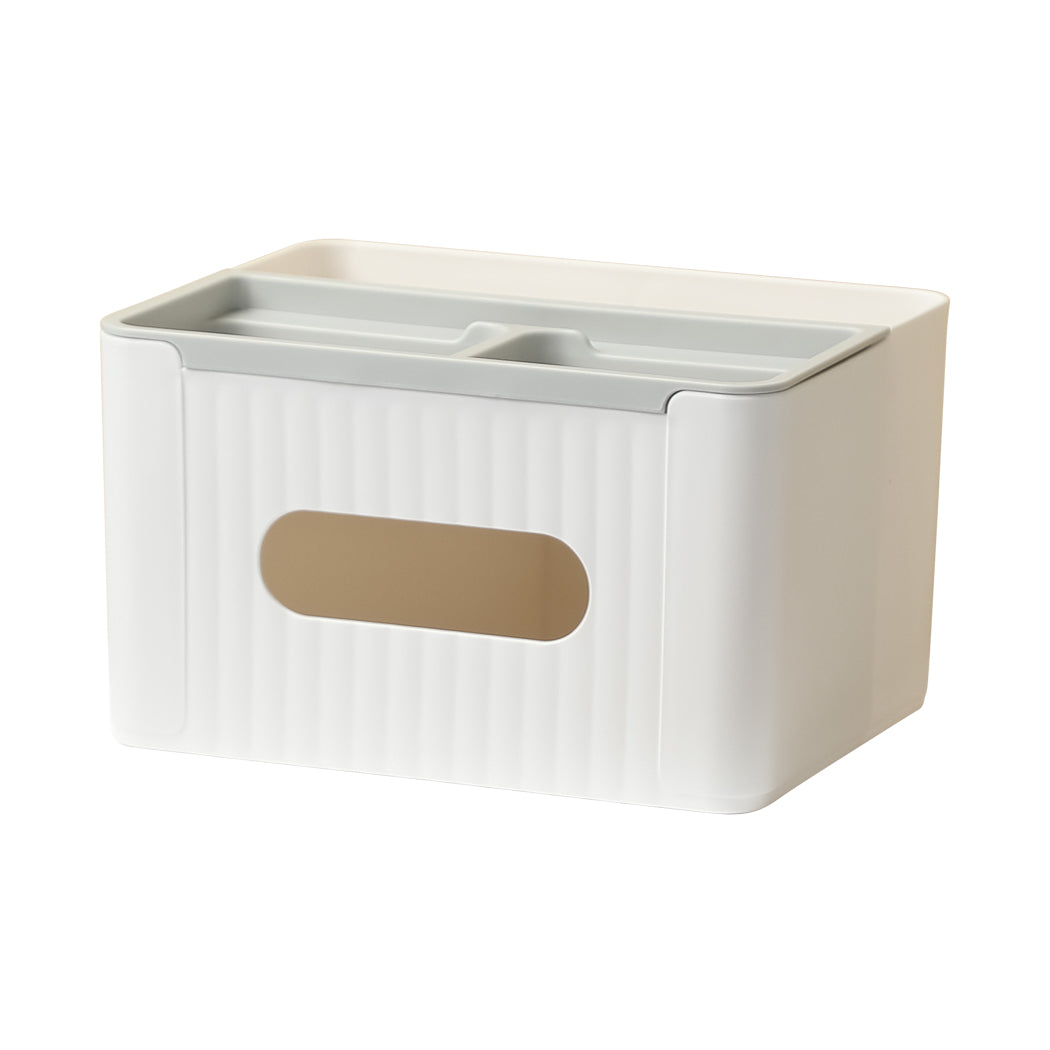 Multipurpose Tissue Box Cover(Gray & Off White)