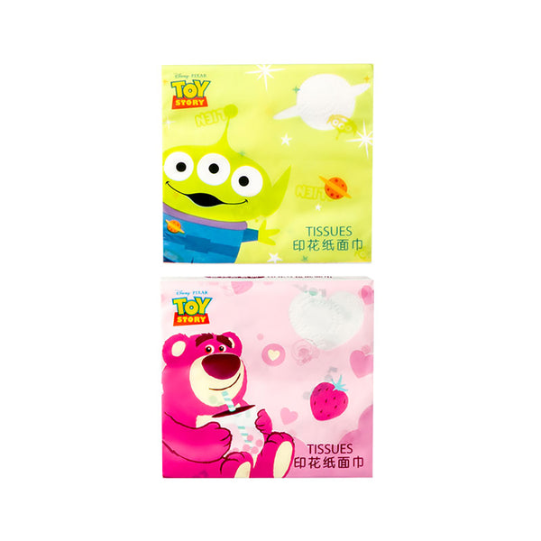 MINISO Disney Pixar Collection Printed Facial Tissues (Lotso & Alien, Pocket Pack, 40 Sheets)