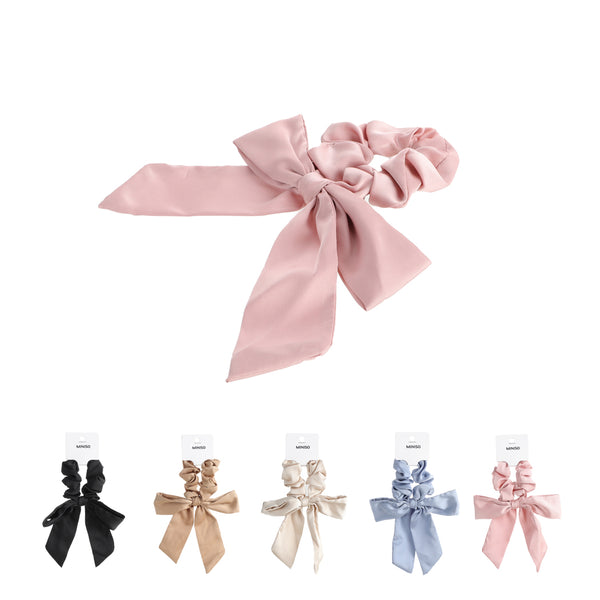 Solid Color Bowknot Hair Tie (1 pc)