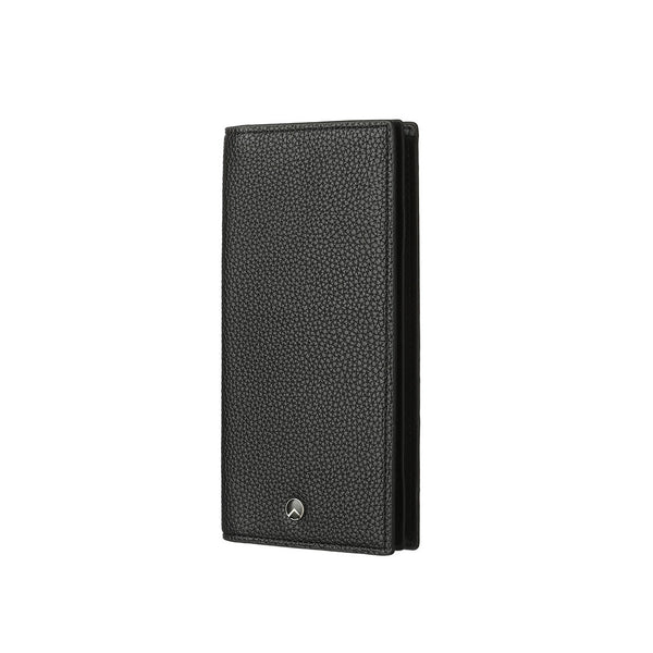 Men's Litchi Texture Long Soft Wallet(Black)