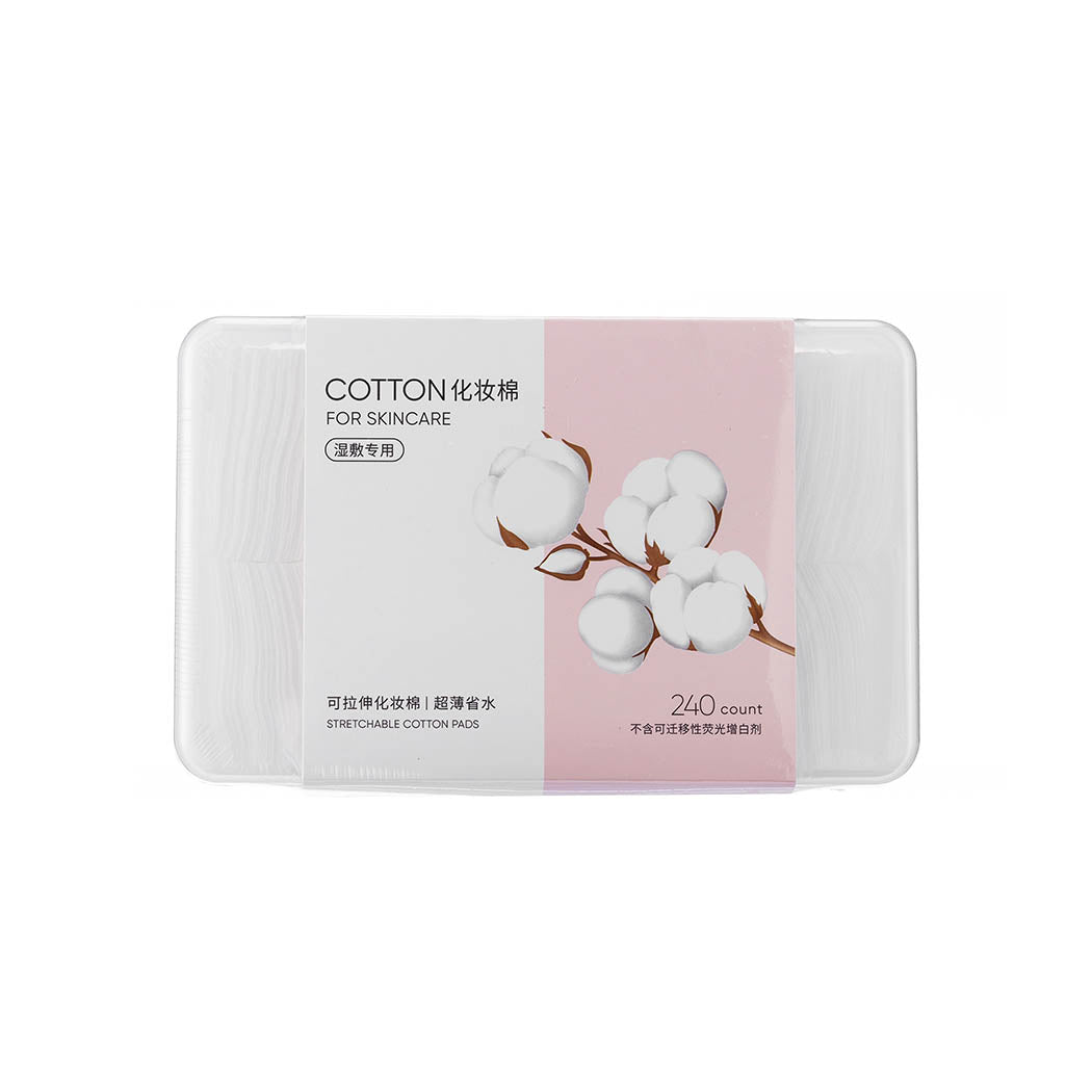 MINISO Stretchy Toner Mask Cotton Pads (240 Count in Container) Miniso