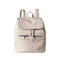 Litchi Grain Solid Color Backpack(White)