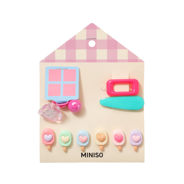 Ice Cream Heart Kids' Hair Accessories Set (9 pcs)