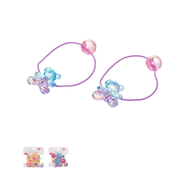 Transparent Little Bear Hair Ties (2 pcs)