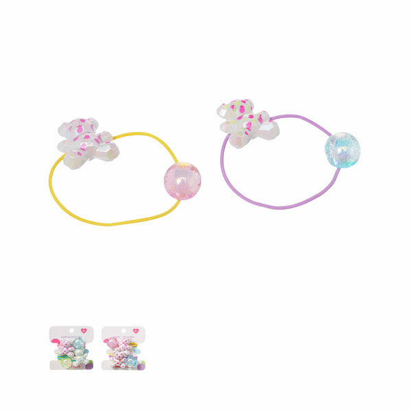 Polka Dots Little Bear Hair Ties (2 pcs)