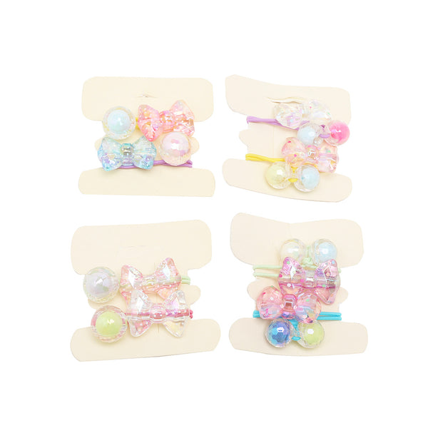 Polka Dots Bowknot Hair Ties (2 pcs)