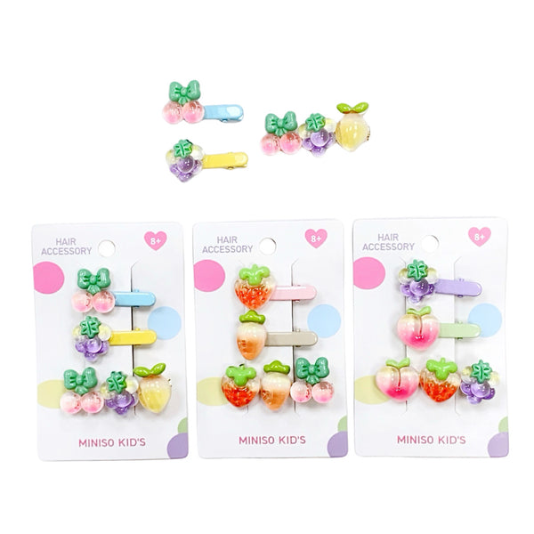 Fun Fruit Hair Clips (3 pcs)